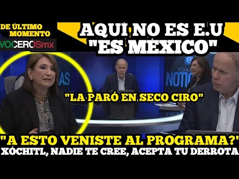 XÓCHITL QUEDÓ CON LA BOCA ABIERTA, LA PARÓ EN SECO CIRO.