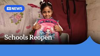 YouTube video thumbnail: Schools Reopen in Gaza, but Class is Very Different
