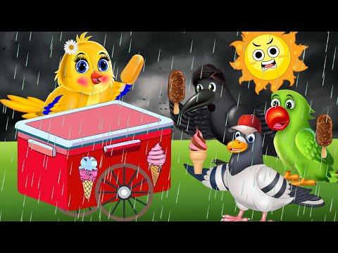गर्मियों में आइसक्रीम | Tuni Chidiya Ka Ghar Kahani | Rano Chidiya Wala Cartoon | Acha Acha Kahaniya