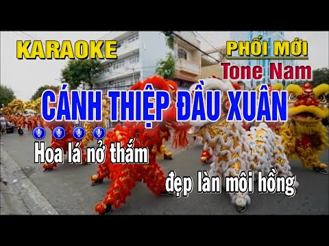 Cánh Thiệp Đầu Xuân Karaoke Tone Nam (F) –  Trung Hiếu Karaoke