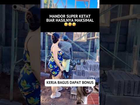 Kerja bagus dapat bonus, mandor super ketat #shortvideos #ngakak #funny #lucu #komedi