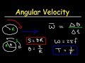 Angular Speed and Linear Velocity Concepts