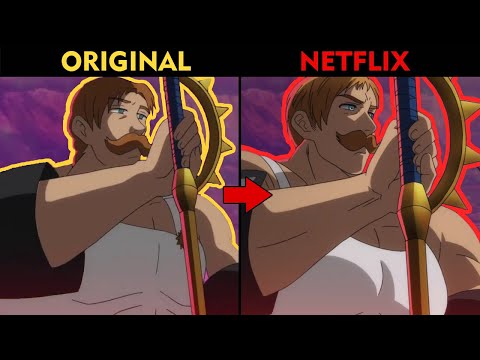 Nanatsu no Taizai Temporada 3 (NETLFIX): Animación Original VS. Netflix