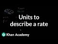 Understanding Rates and Dimensional Analysis