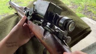 Springfield 1903 Warner & Swasey sniper POV firing