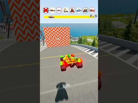 Which Pixar Car Passes The 4 Obstacles? #beamngdrive