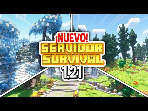 ✨ MEJOR Servidor Survival Custom 1.21: Bedrock y Java (¡Biomas Nuevos, sin lag!) ✅