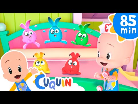 Cinco conejitos 🐰  y más canciones infantiles para bebés con Cleo y Cuquín