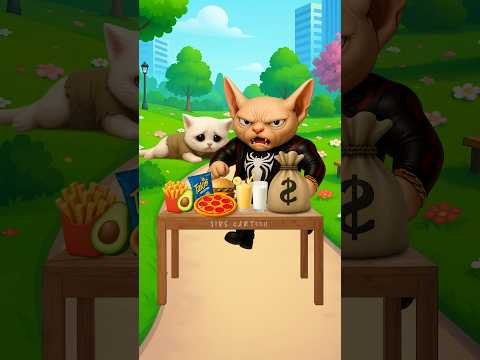 The poor cat needs some food, please save some for him!😿 #shorts #catvideos #cutecat