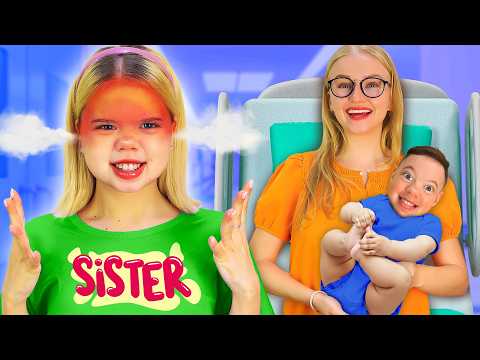 Sister VS Baby Brother! Surviving a New Sibling! Genius Babysitting Hacks by Crafty Hype Plus