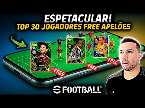 ESPETACULAR! TOP 30 JOGADORES FREE NO EFOOTBALL 2025 MOBILE, LISTA DEFINITIVA, VOCÊ TEM ALGUM?