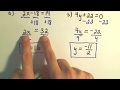 Solving Basic Linear Equations