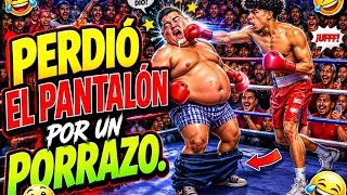Se le cayó el pantalón boxeo callejero 