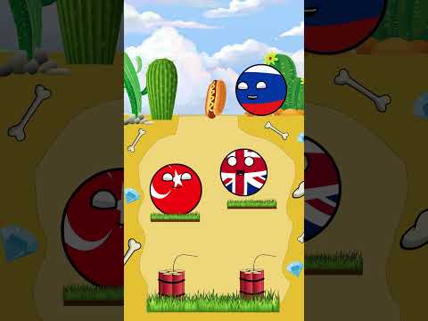 Eating Challenge Turkey & UK - countryballs animation #countryballs #shorts