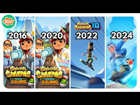 Evolution of ICELAND Map in Subway Surfers | 2016 - 2018 - 2020 - 2022 - 2024