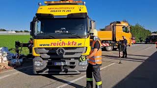 2023 09 06 LKW Unfall auf der A8  zwischen Ried und Suben