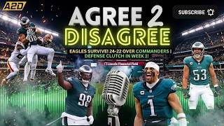 🦅 EAGLES SURVIVE! 24-22 Over Commanders | Defense Clutch In Week 1!