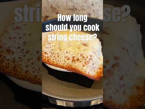Cooking test Ep.74 string cheese how long should you fry string cheese? #cooking