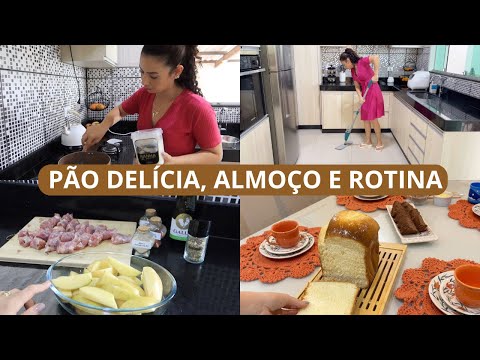 FIZ PÃO DE LEITE CONDENSADO, DICAS PARA FAZER PÃO NA PANIFICADORA, ALMOÇO FRESQUINHO E ROTINA