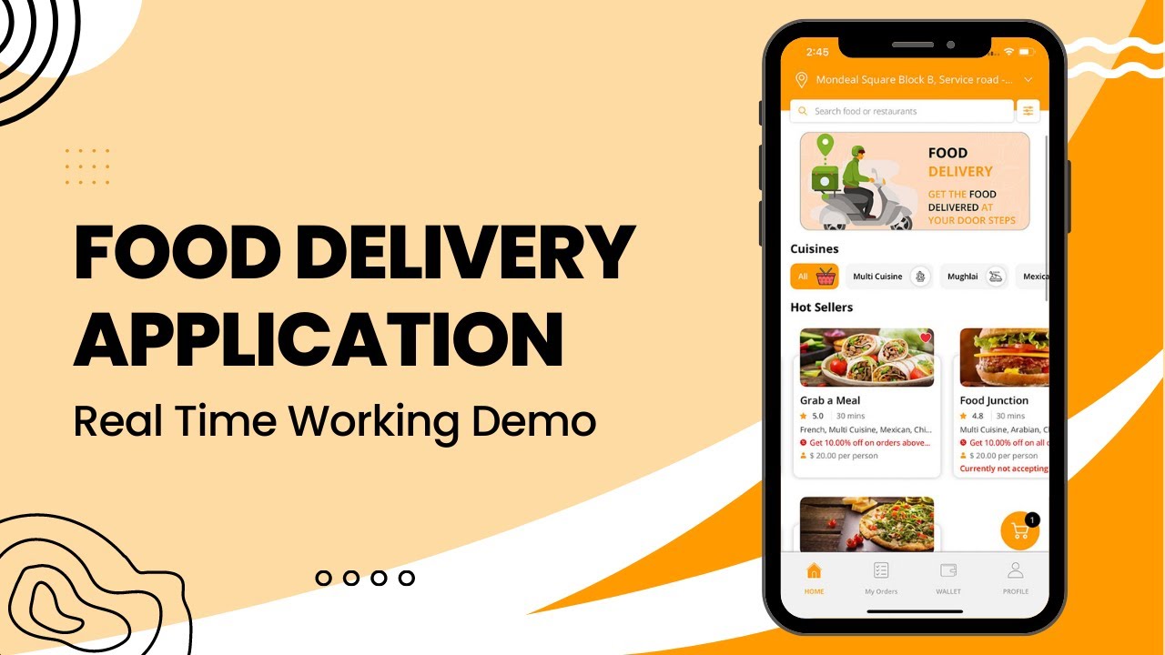 food app demo video