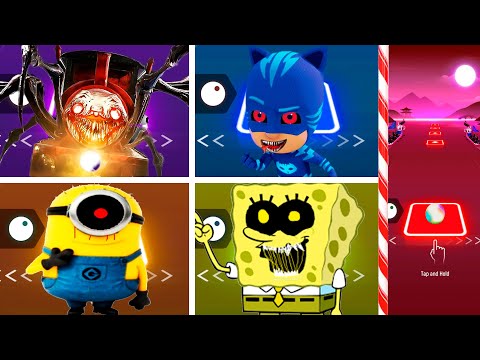 Choo Choo Charles Vs PJMasks Exe Vs Minions Exe Vs Minions Exe | #tileshop