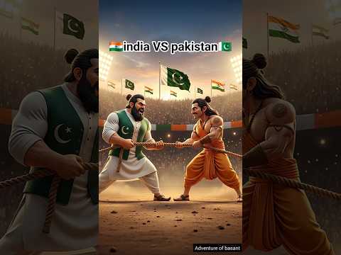 Khan Baba vs Muscular Khali โ Rope Tug War Ends in a Tie! ๐ช๐ฎ๐ณ๐ต๐ฐ | #ai #shorts