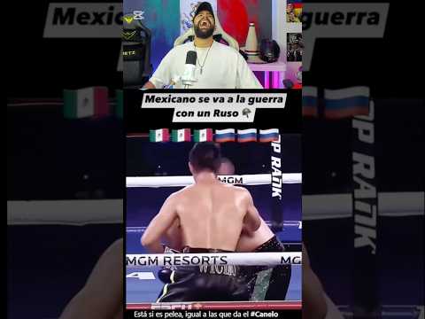 🇲🇽Mexicano manda a dormir al RUSO que lo quiso humillar🥊 #boxeo #mexico