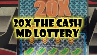 20X THE CASH 👀 MARYLAND LOTTERY 👻#sub #subscribe #mdlottery