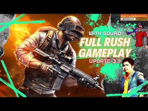 BGMI LIVE || SQUAD RUSH GAMEPLAY NEW UPDATE MAP 3.3 ||  iPhone 15plus || @BS7 GAMINGYT  #bgmilive