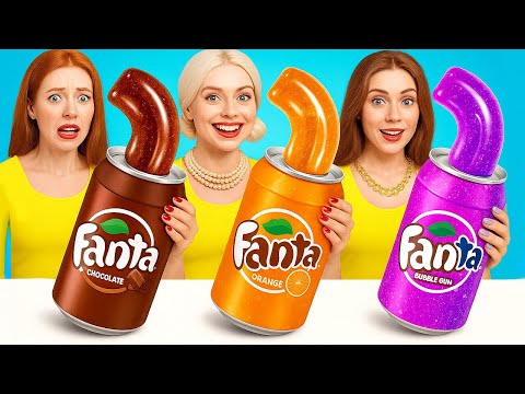 ¡BATALLA DE COMIDA DE RICO vs POBRE vs GIGA RICO! 🍫💰 El enfrentamiento definitivo 123 GO!