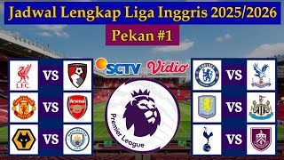 Jadwal Liga Inggris Pekan ke 1 - Man United vs Arsenal - EPL 2025/2026