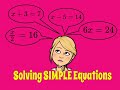 Solving One-Step Equations with Inverse Operations