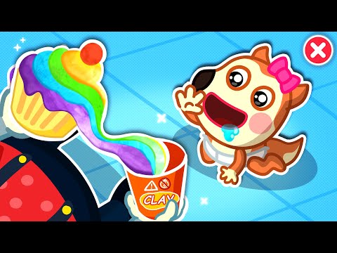 Rainbow Playdough 🙅 Color Song 🎶 Wolfoo Nursery Rhymes & Kids Songs