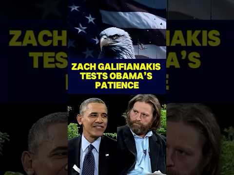 Zach Galifianakis Tests Obama’s Patience!  #ytshorts #obama