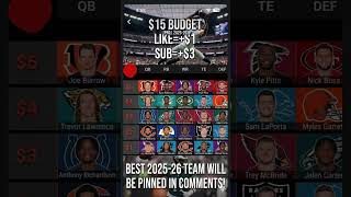 CREATE YOUR TEAM #team #nfl #fyp