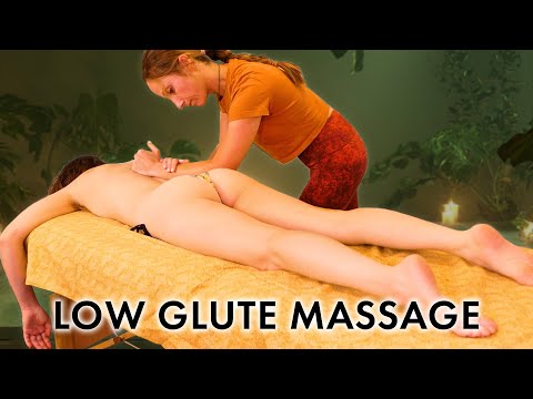 Lower Glutes Massage Therapy, Pain Relief & Muscle Relaxation, How To Perform Professional Massage