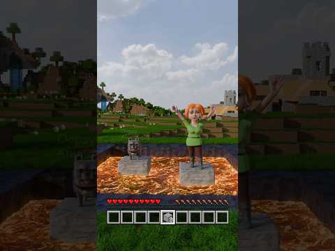 Another Minecraft Rescue Gone WRONG (Minecraft RTX #14) #Shorts
