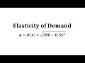 Maximizing Revenue with Elasticity