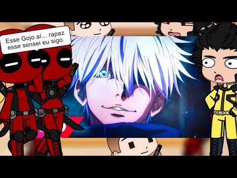 Os DeadPool's + Wolverine reagindo ao Rap do Satoru Gojo|MAIS PODEROSO DESSE MUNDO TODO(7MZ)React GC