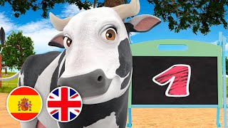 La Vaca Tiene y Los Números en Ingles 🌈 Aprendemos con La Granja de Zenón | El Reino Dice