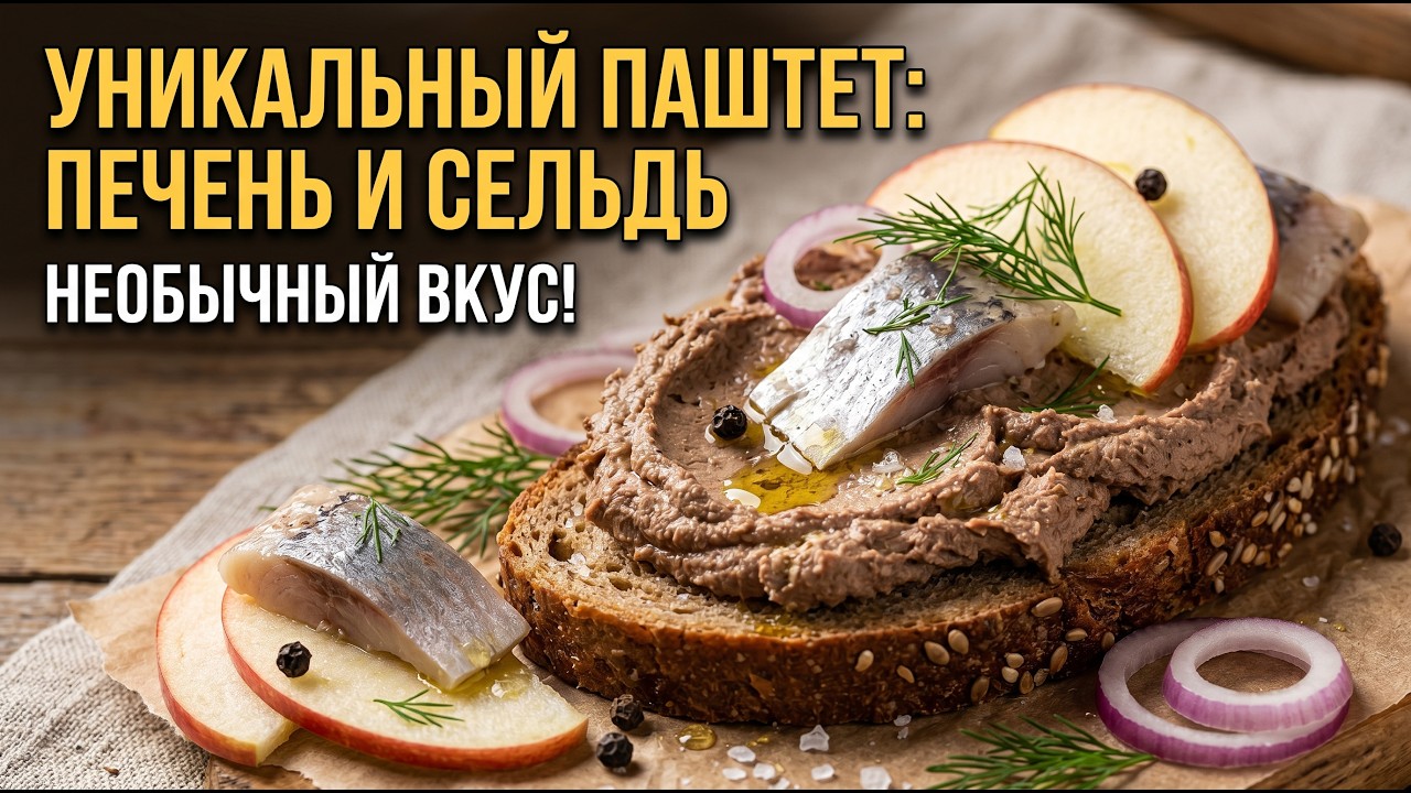 Любимый паштет моего мужа Печень, сельдь, яблоко и лук, ничего сложного