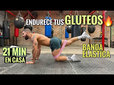 Rutina de GLUTEOS Y PIERNAS Con Banda Elástica EN 21 MINUTOS 🔥