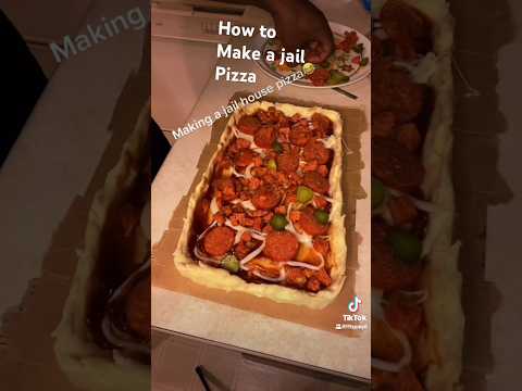 How to make a jail pizza😂 #youtubeshorts #funny #comedy #viral