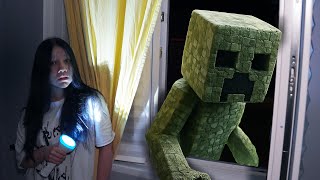 The first appearance of the creepy Minecraft Creeper! Creeper vs. Tung Tung Sahur!