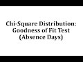 Goodness of Fit Test Concepts
