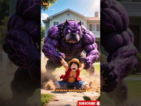 Mutant Pitbull โ Who Can Defeat It? Naruto, Sasuke & Luffy Face the Challenge! โก #shorts #anime