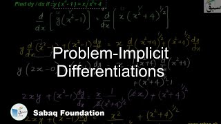 Problem-Implicit Differentiations
