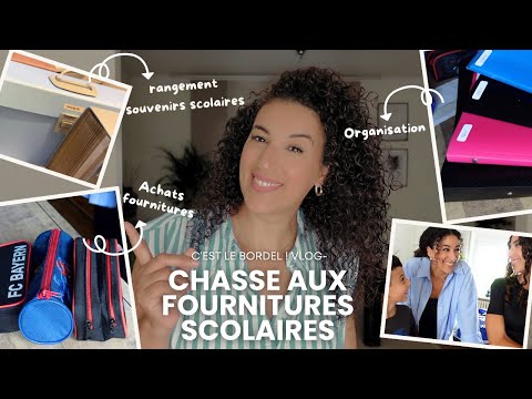 Vlog 1/ Organisation Rentrée : Chasse aux fournitures scolaires