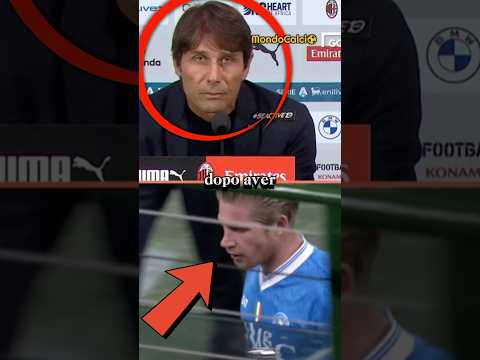 Quando De Bruyne ha perso tutta la sua aura a metà partita.😳😰 Però Conte è come un padre.🥹