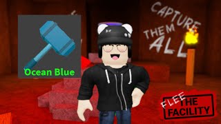 Testando a marreta azul oceano(Roblox flee the facility)